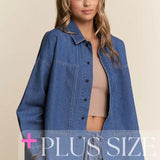 Boxy denim top - Curvy