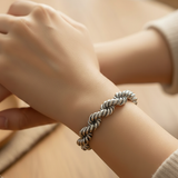 You’re Twisted Silver Rope Bracelet