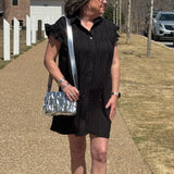 Ruffles and Rhinestone Dress