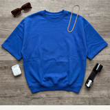 Cobalt Washed Crew Short Sleeve Top