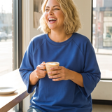 Curvy Scuba 3/4 Sleeve Top