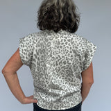 leopard print pullover top