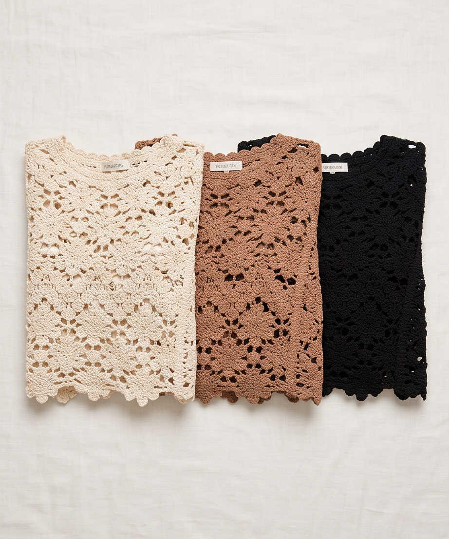 Crochet Chenille Lace Top