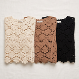 Crochet Chenille Lace Top
