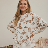 YeeHaw Long Sleeve Knit Top
