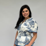 toile print top