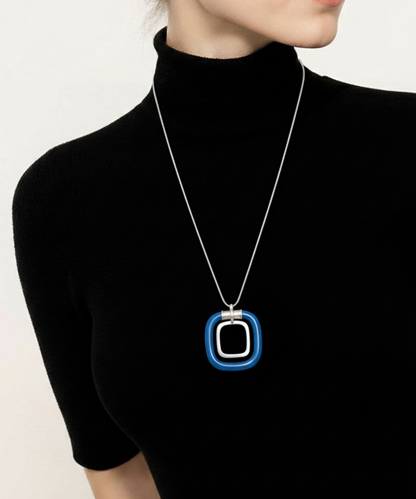 Double Loop Drama Necklace