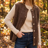 Sleeveless Ribbed Sweater Vest