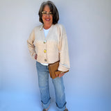 Large Gold Buttons Sweater