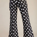 Flare Crop Dot Pants