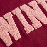 Wine Chenille Text Sweatshirt