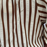 Three Quarter Sleeve Stripe Top