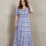 Southern Blue Smock Top Dress