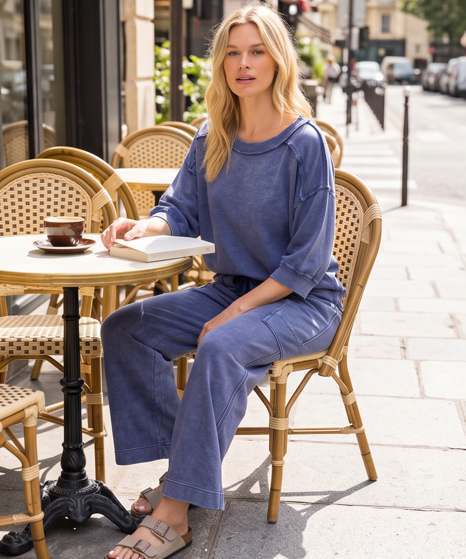 French Terry Mineral Wash Pant