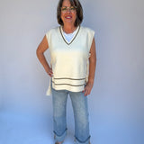 Tassel Oversized Sweater Vest