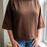 Scuba 3/4 Sleeve Top