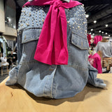 Snazzy Button Up Pearl Shirt Jacket