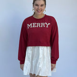 Red and White Pearl Dress