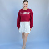 Red and White Pearl Dress