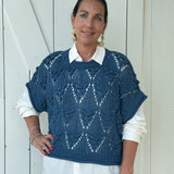 Crochet Knit Sweater Top