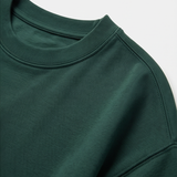 Dk Green Washed Crew Short Sleeve Top