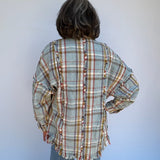 Washed Plaid Jacket
