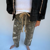 Washed Leopard Pants