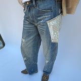 Washed Big Extended Pocket Pants