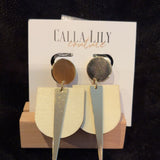 multi medal earrings