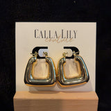 Sleek Modern Square Earring