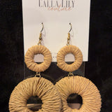 double circle dangle earrings