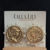 coin earrings