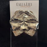 crushed foil earrings