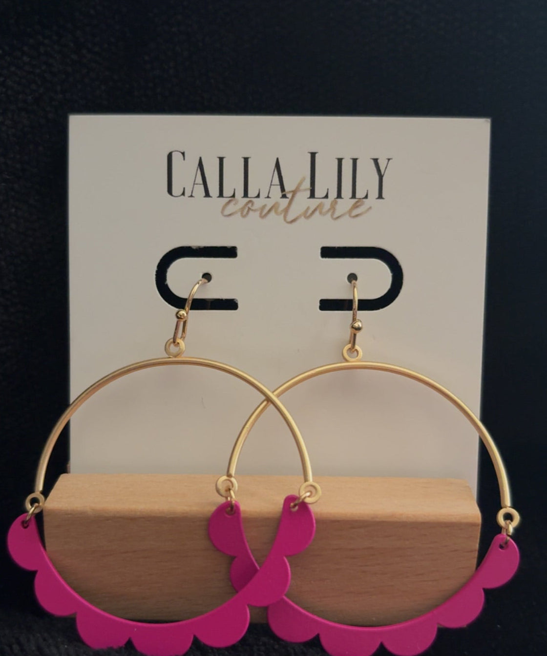 ric rac trim earrings