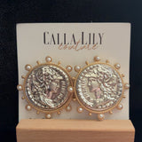 coin earrings