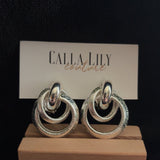 double circle studs