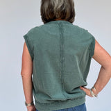 V-Neckline Sleeveless Vest