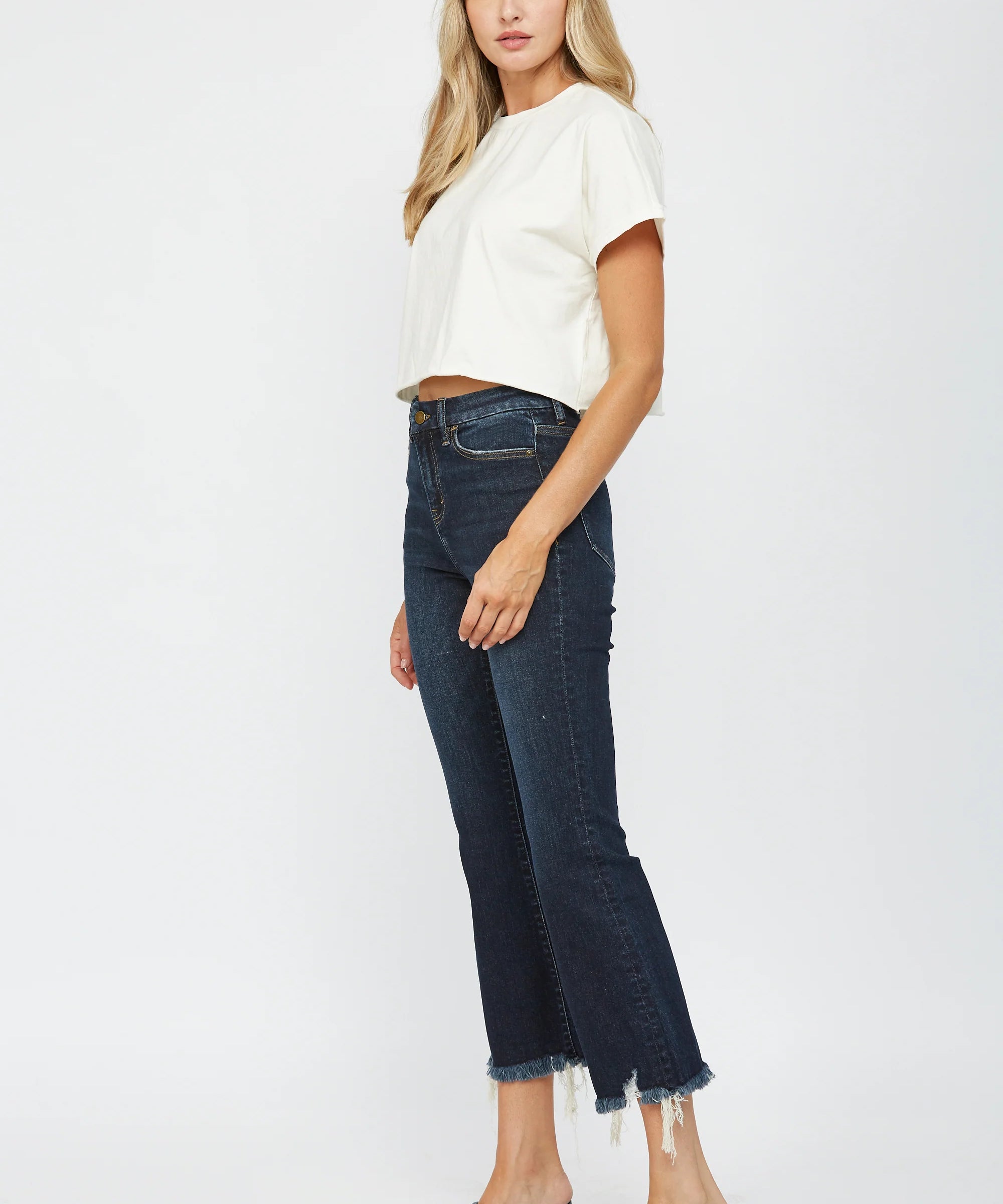 Dare to Flare High Rise Crop Jean