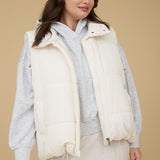 Solid Puffer Vest - Curvy