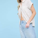 STRIPE COLLARED SHIRT