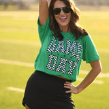 RTS Kelly Green Checkered Game Day Tee