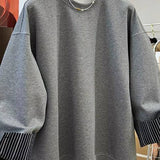 Stripe Detail Long Sleeve Sweatshirt