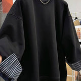 Stripe Detail Long Sleeve Sweatshirt