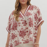Floral oversized shirt - Curvy