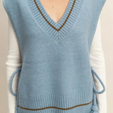 Tassel Oversized Sweater Vest
