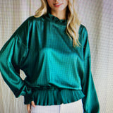 Emerald Green fluted top